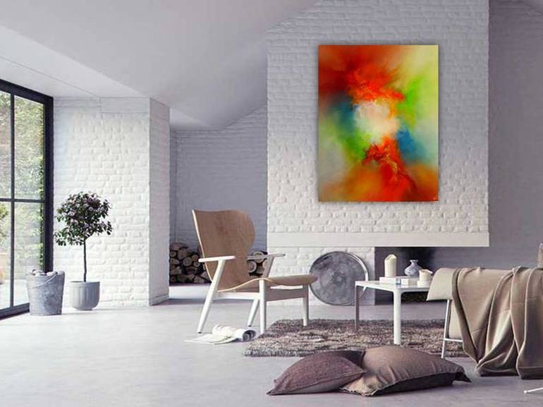 Original Abstract Painting by Gillian Luff