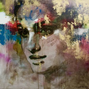 Original Abstract Expressionism Portrait Paintings by Michelle Eva May