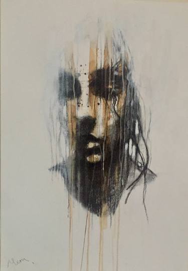 Original Expressionism Women Drawings by Michelle Eva May