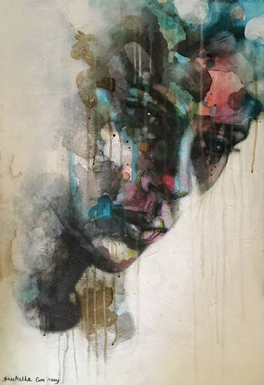 Original Expressionism Portrait Paintings by Michelle Eva May