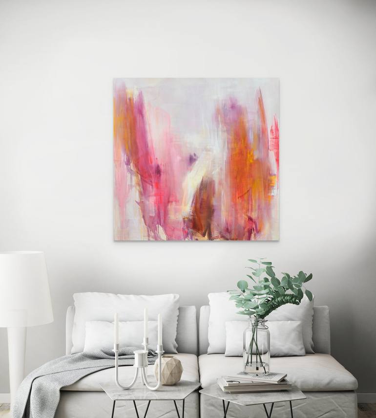 Original Abstract Expressionism Abstract Painting by Monika Herschberger