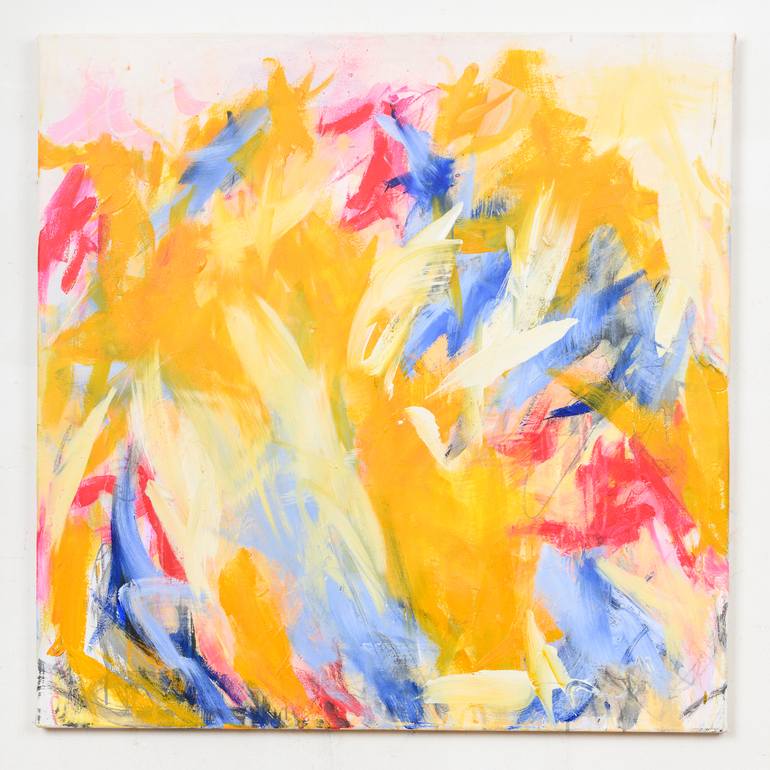 Original Abstract Expressionism Abstract Painting by Monika Herschberger
