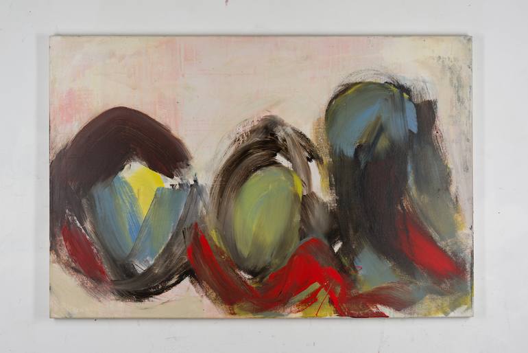 Original Abstract Expressionism Abstract Painting by Monika Herschberger