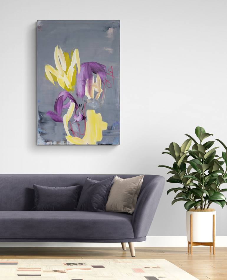 Floral I Painting by Monika Herschberger | Saatchi Art