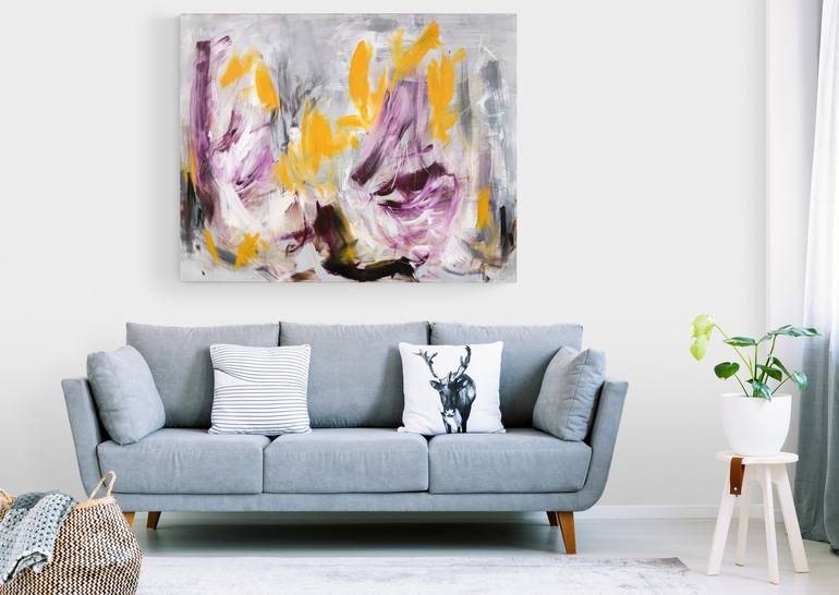 Original Abstract Painting by Monika Herschberger