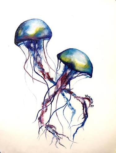 Jelly fish pop art thumb