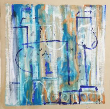 Original Fine Art Abstract Paintings by Barb Sherin