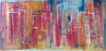 Original Street Art Abstract Paintings by Barb Sherin