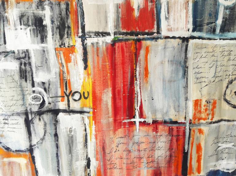 Original Street Art Abstract Painting by Barb Sherin