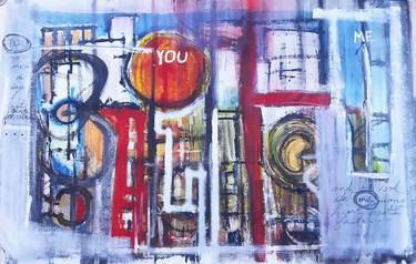 Original Street Art Abstract Paintings by Barb Sherin
