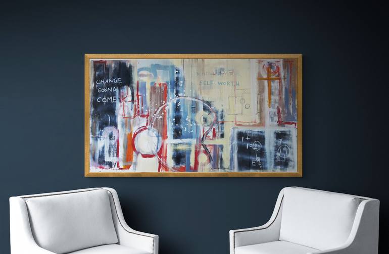 Original Street Art Abstract Painting by Barb Sherin