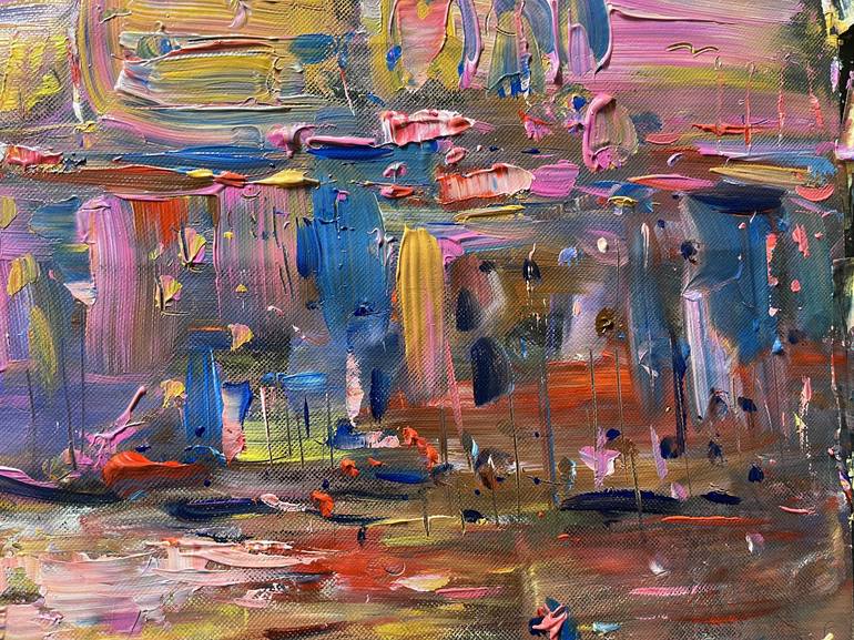 Original Impressionism Abstract Painting by Altin Furxhi