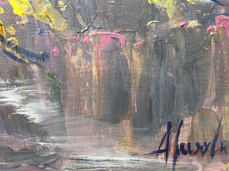 Original Impressionism Abstract Painting by Altin Furxhi