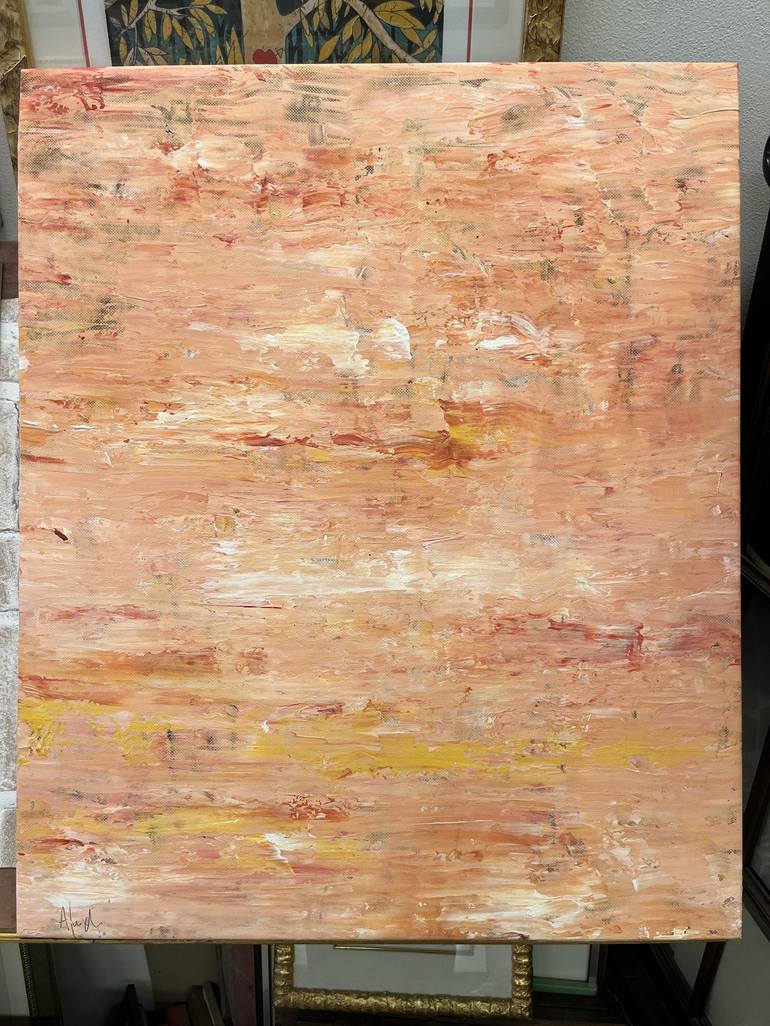 Original Abstract Expressionism Abstract Painting by Altin Furxhi