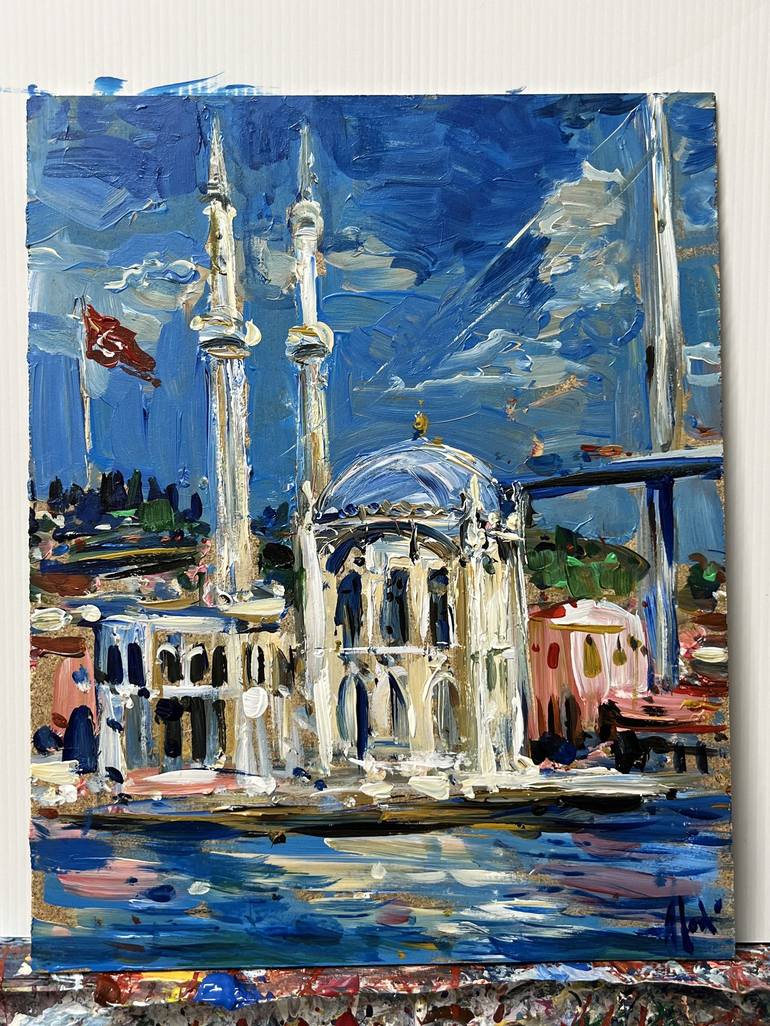 Original Impressionism Cities Painting by Altin Furxhi