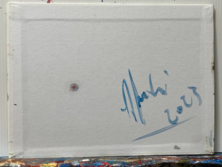 Original Abstract Cities Painting by Altin Furxhi