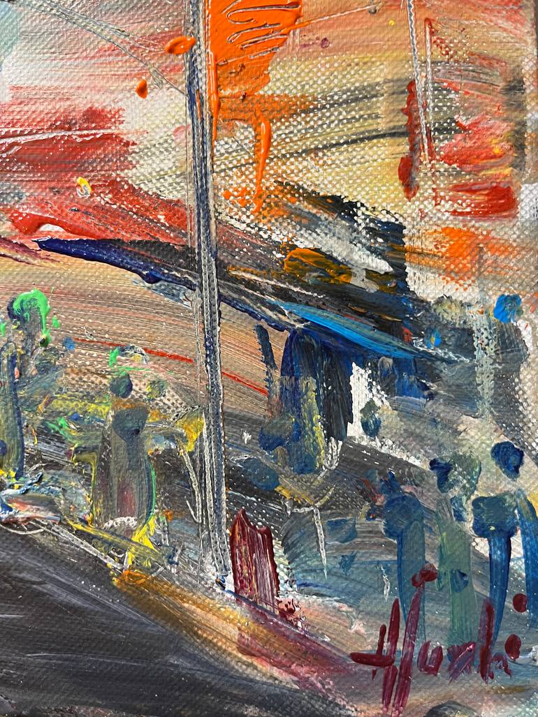 Original Abstract Expressionism Abstract Painting by Altin Furxhi