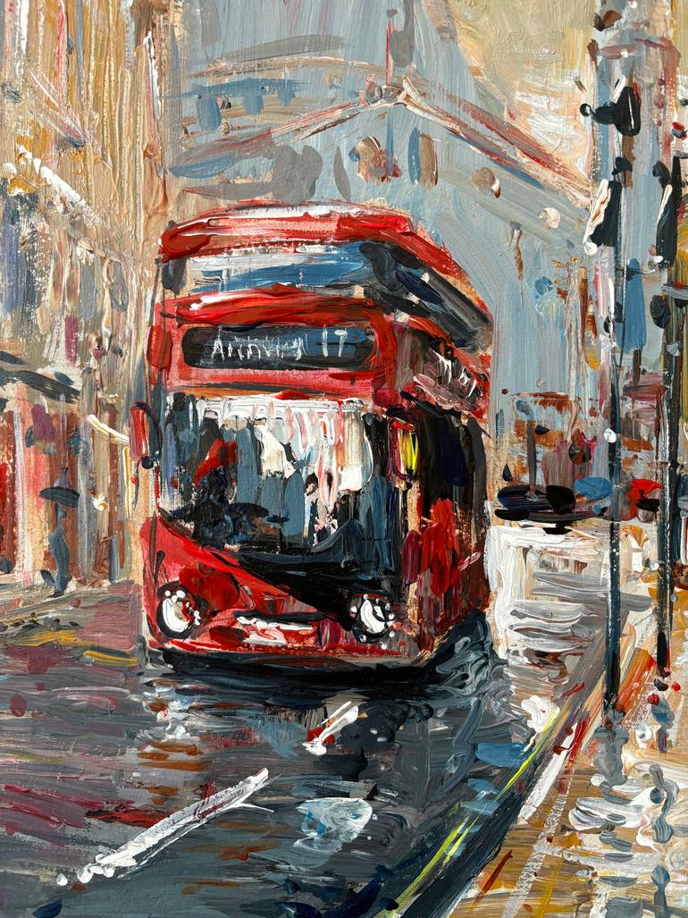 Original Abstract Expressionism Abstract Painting by Altin Furxhi