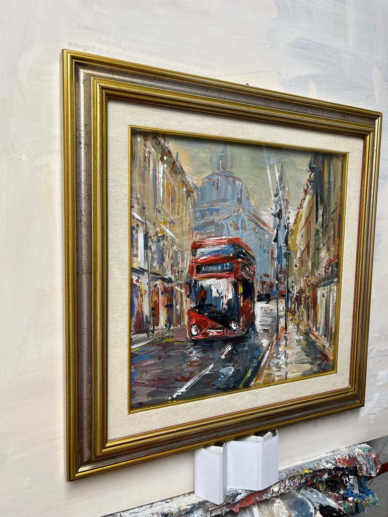 Original Abstract Expressionism Abstract Painting by Altin Furxhi