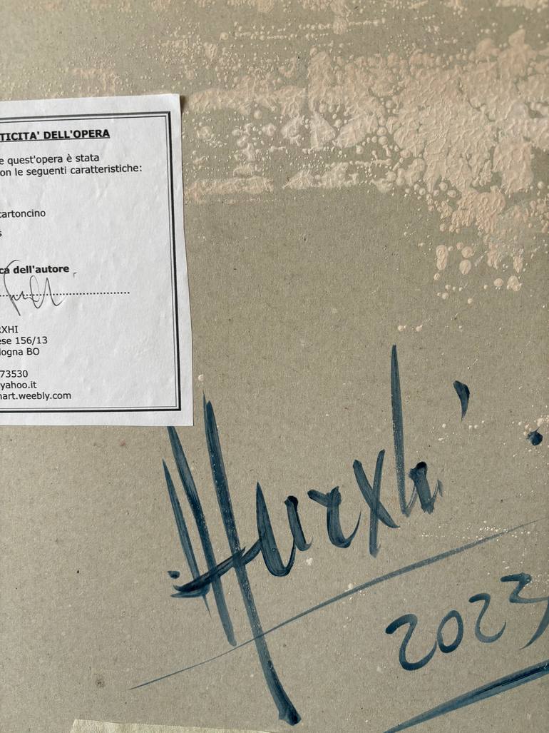 Original Abstract Expressionism Abstract Painting by Altin Furxhi