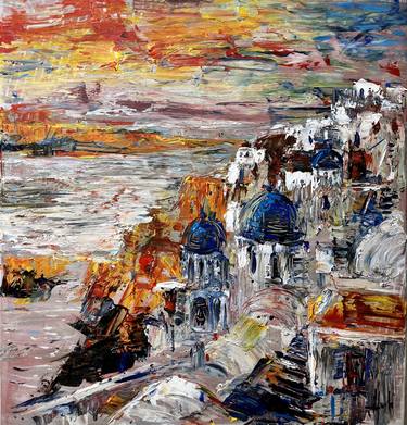 Original Impressionism Abstract Paintings by Altin Furxhi