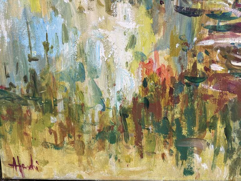 Original Abstract Expressionism Abstract Painting by Altin Furxhi