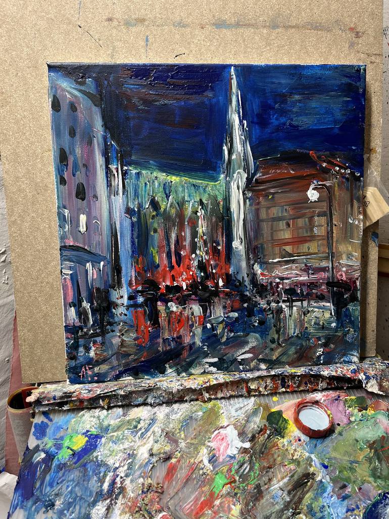 Original Contemporary Cities Painting by Altin Furxhi