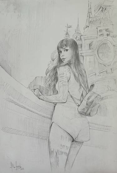 Print of Figurative Portrait Drawings by Altin Furxhi