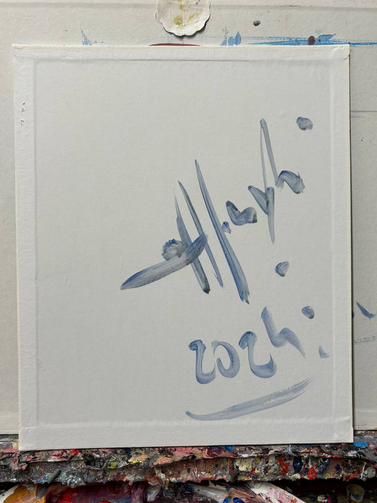 Original Abstract Cities Painting by Altin Furxhi