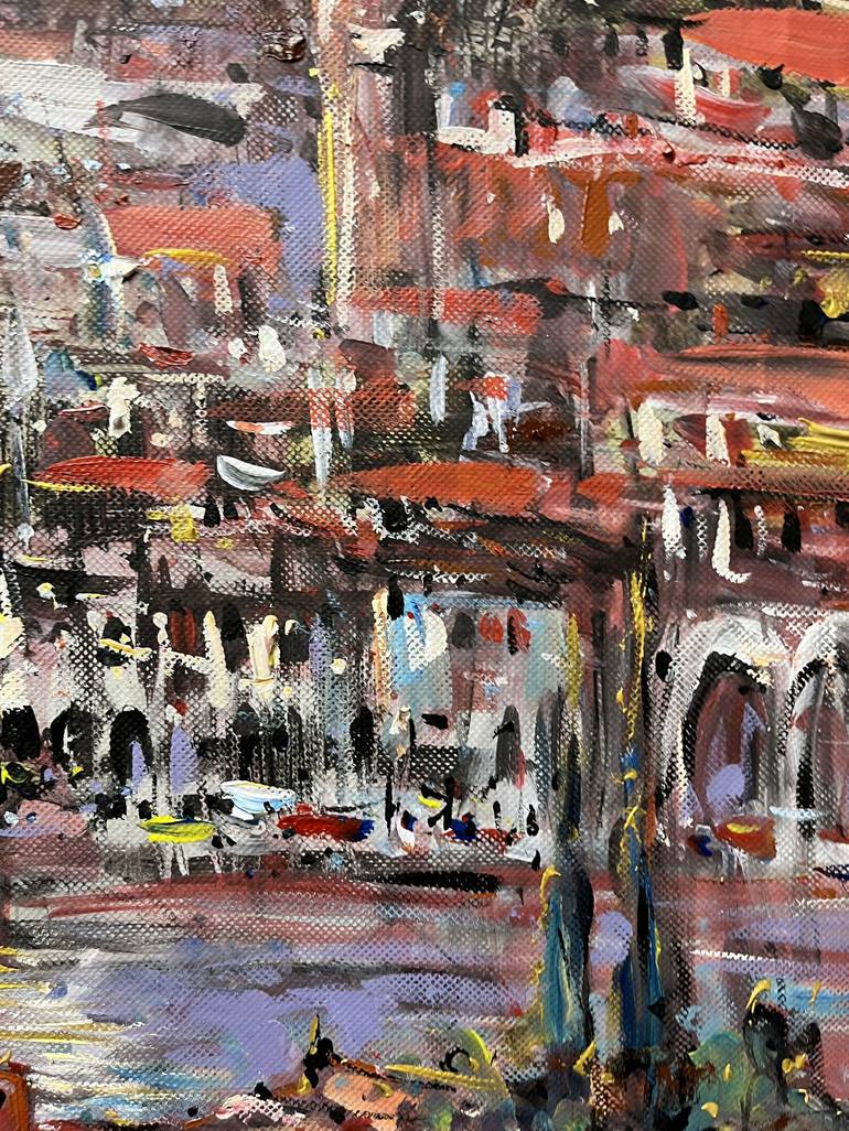 Original Modern Cities Painting by Altin Furxhi