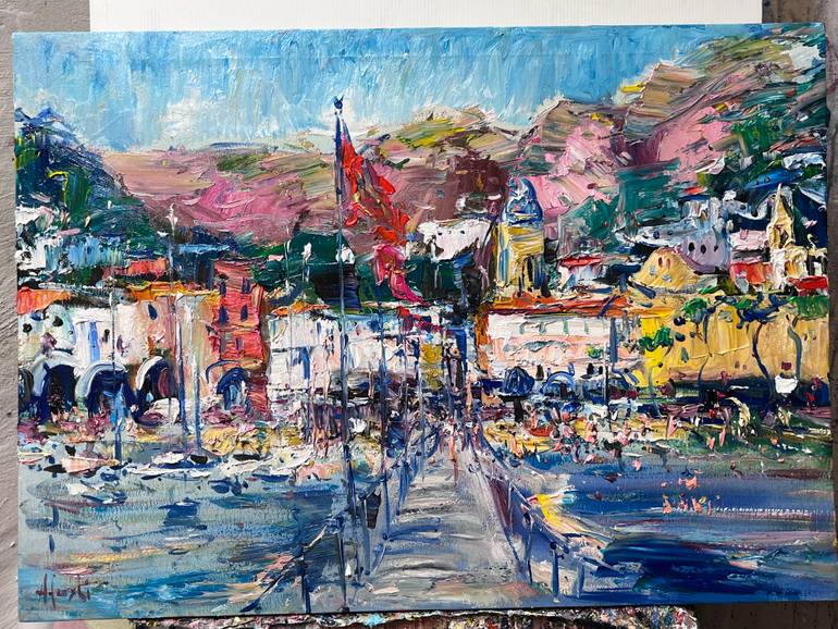Original Expressionism Landscape Painting by Altin Furxhi