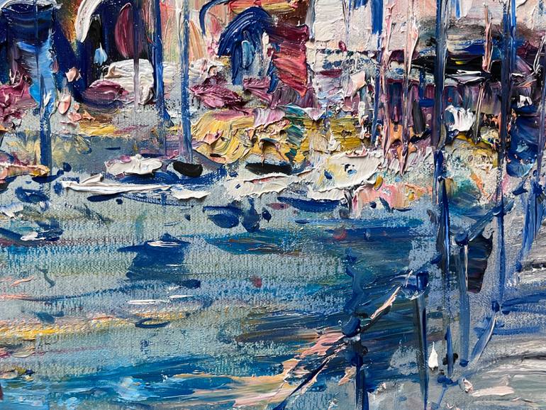 Original Expressionism Landscape Painting by Altin Furxhi