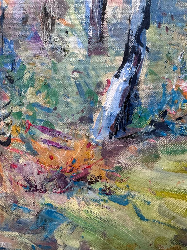 Original Abstract Cities Painting by Altin Furxhi