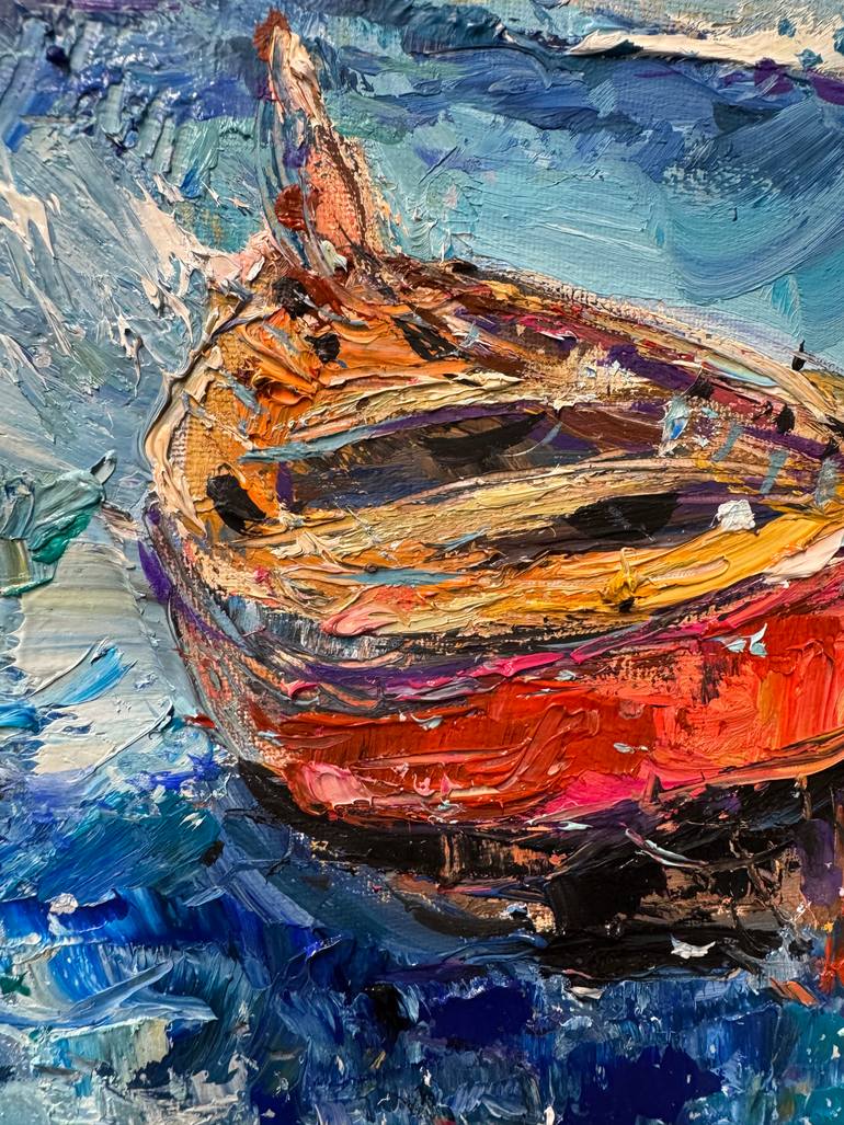 Original Abstract Landscape Painting by Altin Furxhi