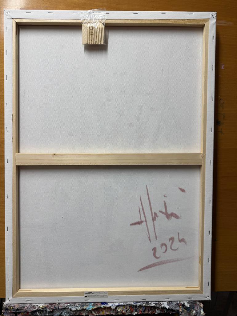 Original Abstract Floral Painting by Altin Furxhi