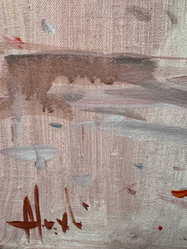 Original Abstract Floral Painting by Altin Furxhi