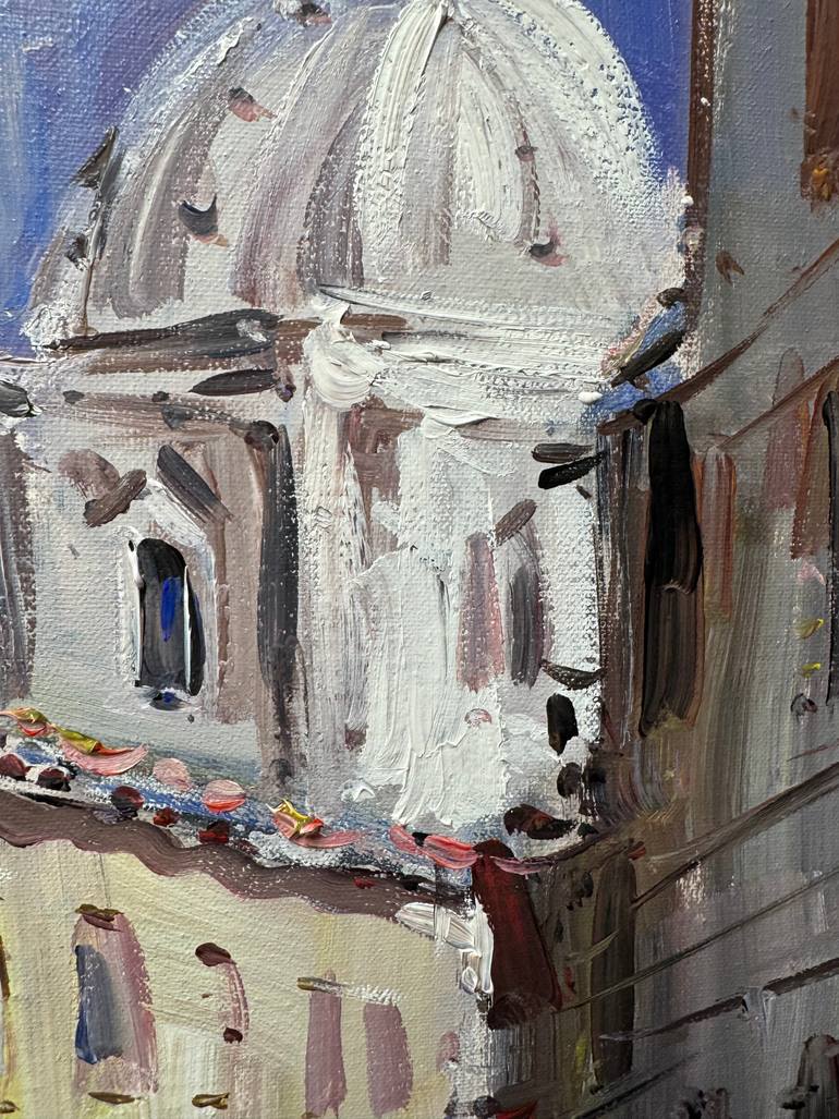 Original Abstract Cities Painting by Altin Furxhi