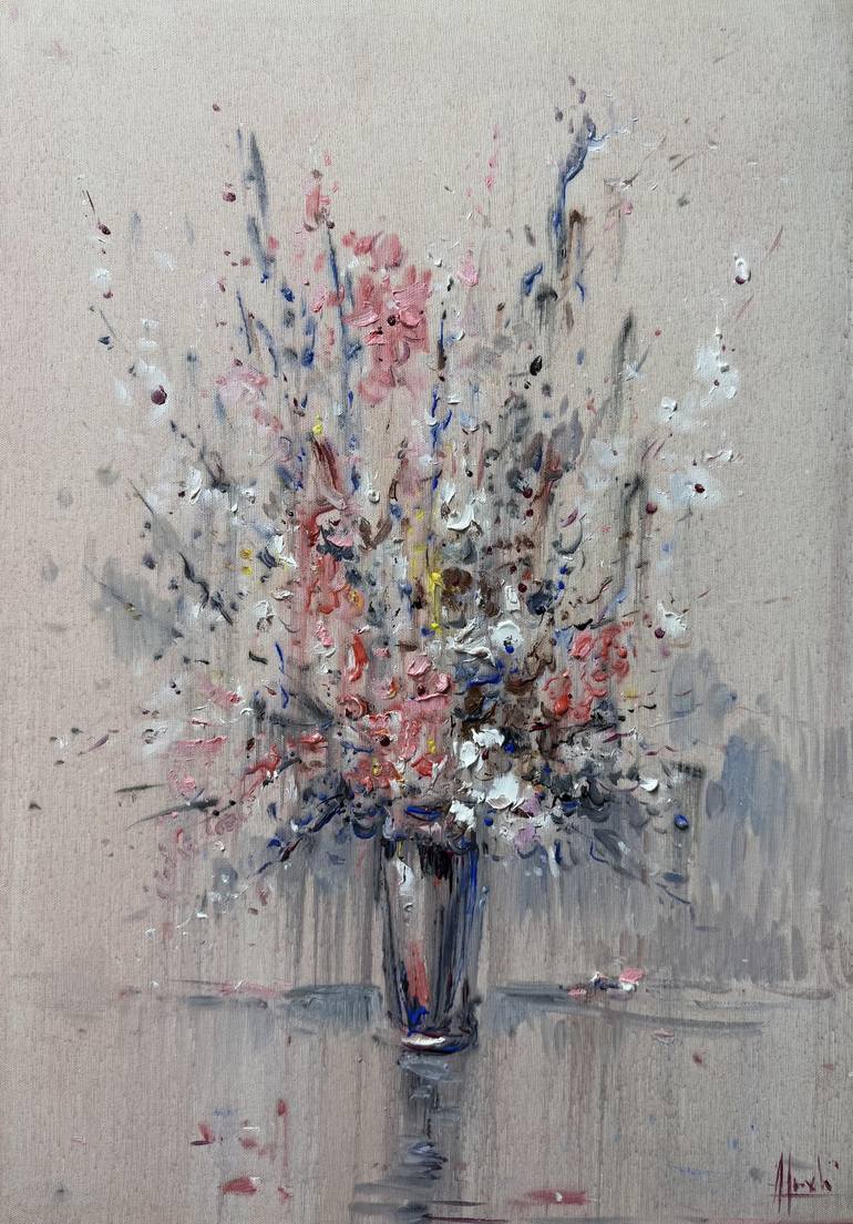 Print of Abstract Floral Paintings by Altin Furxhi