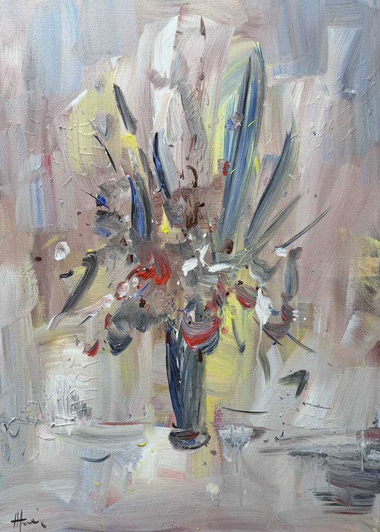 Print of Abstract Floral Paintings by Altin Furxhi