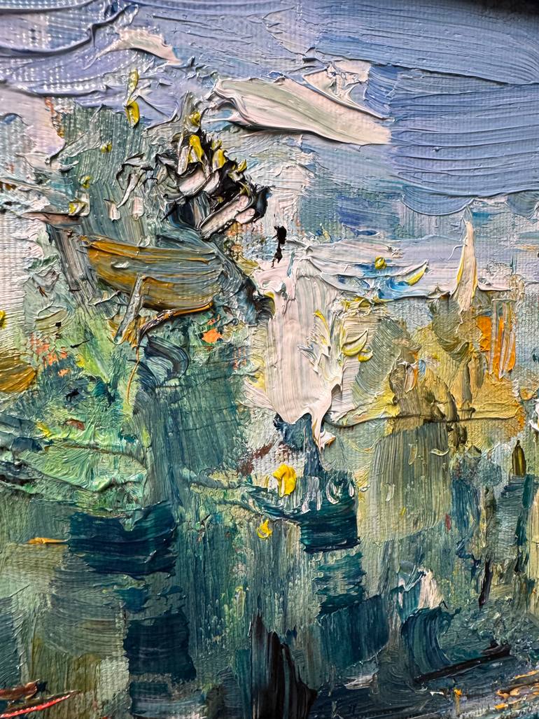 Original Abstract Expressionism Abstract Painting by Altin Furxhi