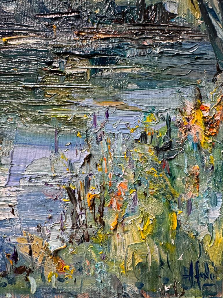Original Abstract Expressionism Abstract Painting by Altin Furxhi