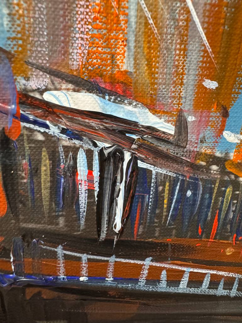 Original Abstract Expressionism Abstract Painting by Altin Furxhi