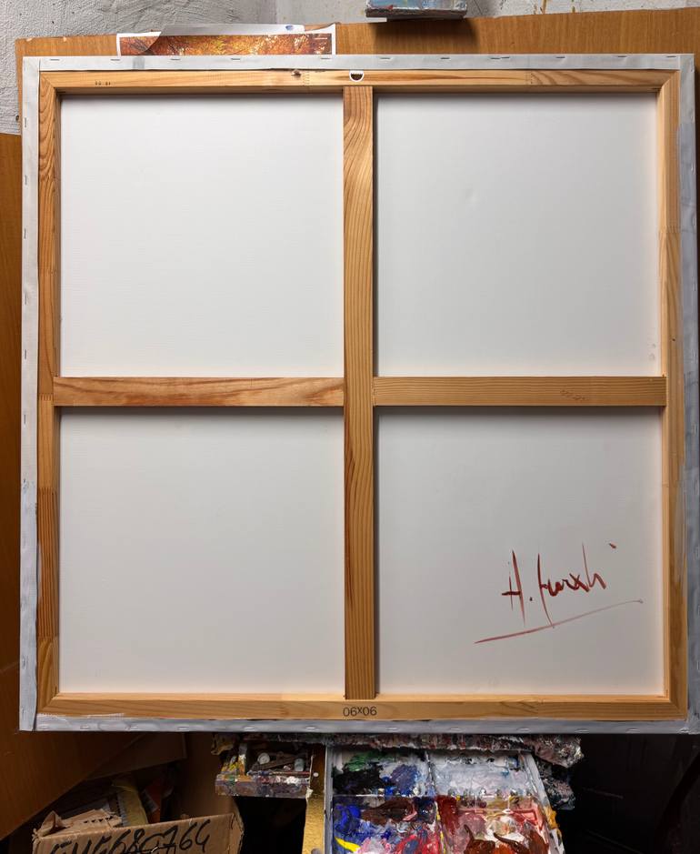 Original Abstract Expressionism Abstract Painting by Altin Furxhi