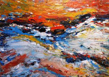 Original Abstract Expressionism Nature Paintings by Altin Furxhi