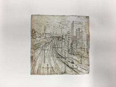 Bologna Rail ( Acquaforte Graphic Art Print ) thumb
