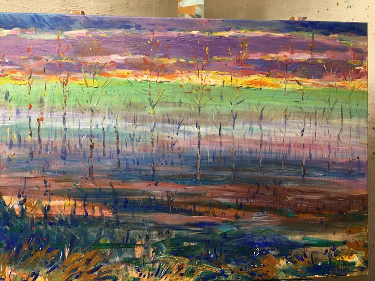 Original Expressionism Seasons Painting by Altin Furxhi