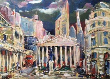 Print of Expressionism Cities Paintings by Altin Furxhi