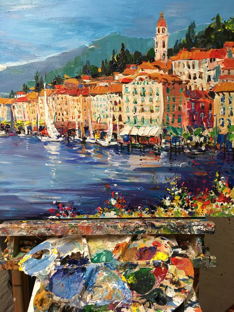 Original Expressionism Landscape Painting by Altin Furxhi