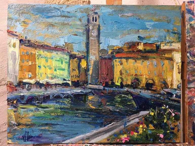 Original Expressionism Landscape Painting by Altin Furxhi