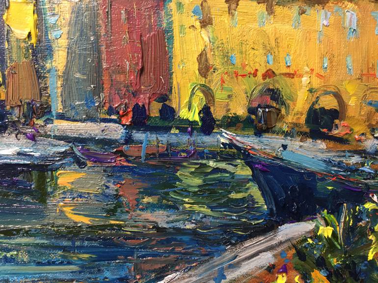 Original Expressionism Landscape Painting by Altin Furxhi